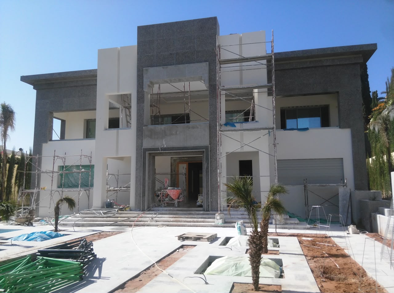 École privée étanchéité façade renforcée blanc cassé — Rabat Agdal